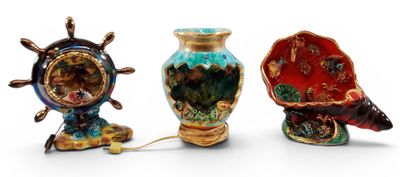 Ensemble de trois céramiques du XXème siècle