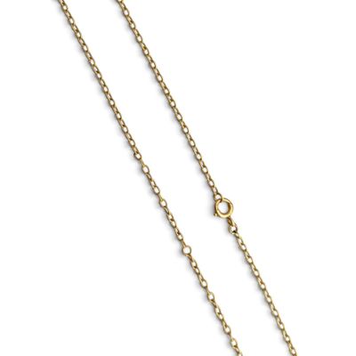 Collier à chaîne en or jaune 14 carats à maillons en forme de losange