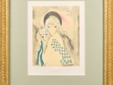 an image of a painting of a woman holding a cup in her hand