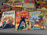 a lot of comic books on the table