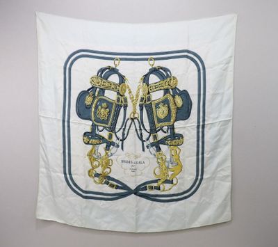 a white and blue scarf hanging on a wall with a picture of a pair of boxing gloves