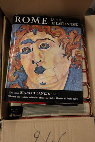 4 cartons contenant 36 volumes de l’Univers de Formes 