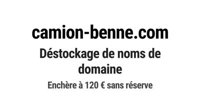 Nom de domaine camion-benne.com.