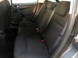 the back seats of a car are black in color