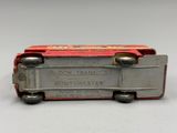 a toy bus that is sitting on a table