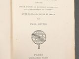 an open book with a picture of a map on it
