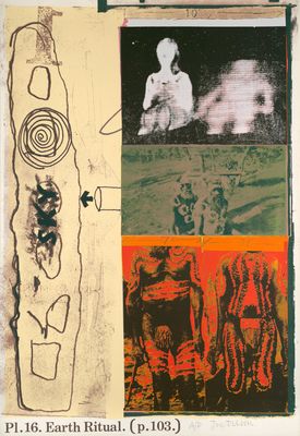 a picture of a collage of different paintings on a wall
