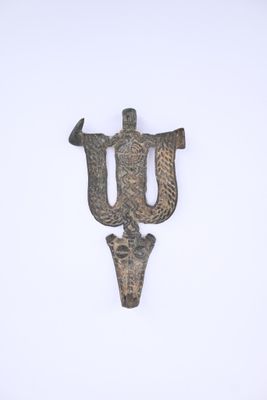Burkina Faso. Pendentif Serpents Debira – Gan – 9 cm.