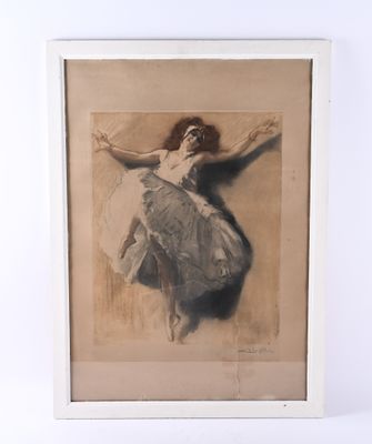 une image d'un tableau représentant une femme en robe blanche
