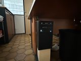 a trash can and a trash can on the floor