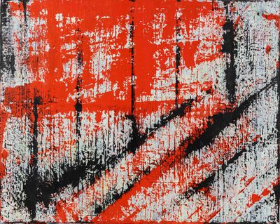 Olivier Ameye (1973) "Composition abstraite", acrylique sur …