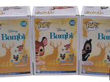 three boxes of disney bambi cereal sitting on top of a table