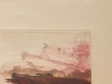 a picture of a painting of a boat on a body of water