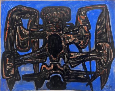 une image représentant un tableau où l'on voit une personne assise sur une chaise