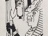 an image of a black and white drawing of a man and woman