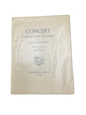a white book with a picture of a man on it