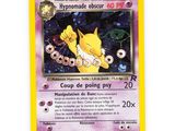 a close up of a card with a picture of a dog on it