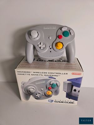 a gamecube that is sitting on top of a box
