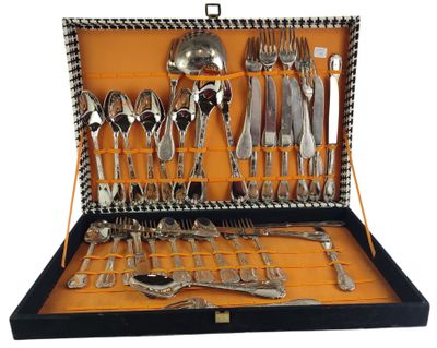 a case that has a bunch of silverware in it