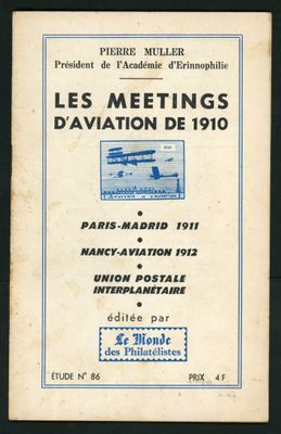 an old booklet with a picture of a plane on it