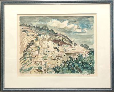 Yves BRAYER, "St Remy de Provence" Lithographie en couleurs …