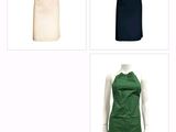 quatre styles différents de tabliers sur un mannequin, un mannequin, un mannequin, un mannequin, un mannequin, un mannequin, un mannequin, un mannequin