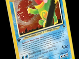un gros plan d'une carte Pokémon représentant une grenouille