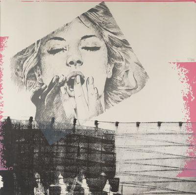 an image of a poster of a woman smoking a cigarette