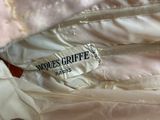 a close up of a label on a dress