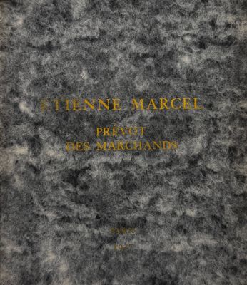 the front cover of a book with gold lettering on it