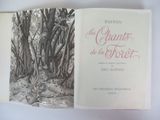 a picture of a book with a picture of a forest
