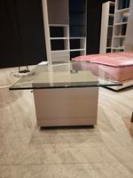 Table basse en verre et bois, 130 x 65 x 39,5 cm (photo 2)