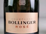 a bottle of champagne that is on a table