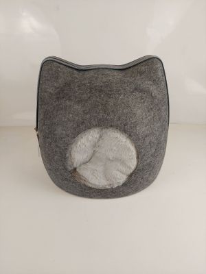 ZOLUX - Dôme niche pour chat - Moon Anthra - Feutre et couss…