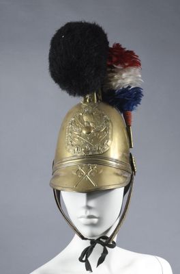 Casque d'Officier de Sapeur-Pompier modèle 1821. Entièrement…