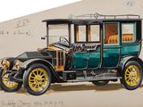 dessin d'une vieille voiture « Model T » sur une feuille de papier