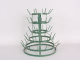 an image of a bottle holder made out of metal