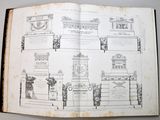 an open book with a bunch of drawings on it