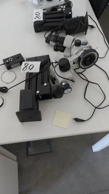 a lot of electronics that are on the table