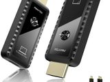 a close up of two different types of usb to hdmi adapters