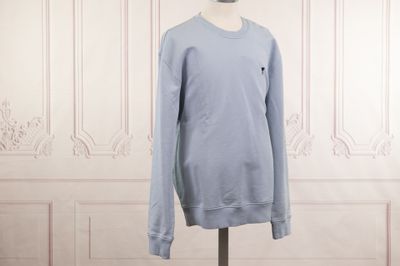 AMI par ALEXANDRE MATTIUSSI - Sweat en coton bleu ciel à enc…