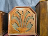 three wooden boxes that are sitting on a table