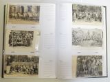 a book with pictures of people and animals in it