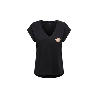 ONLY - Ce haut noir en coton biologique dispose de manches c…
