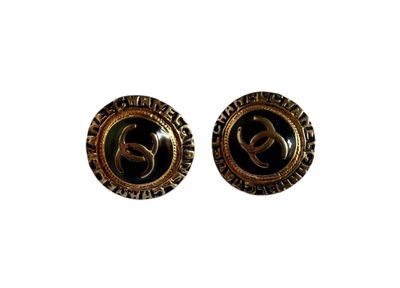 CHANEL, boucles d'oreilles à clip vintage.