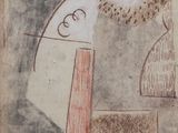 an image of a drawing of a man with a clock on his face