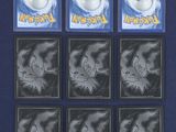 a set of six pokemon trading cards with different designs on them