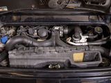 a small engine in the trunk of a car