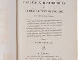 an open book with a black and white title on it