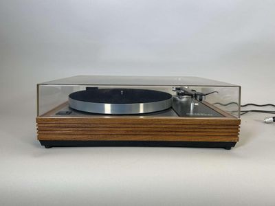 a record player with a record player attached to it ' s turntable